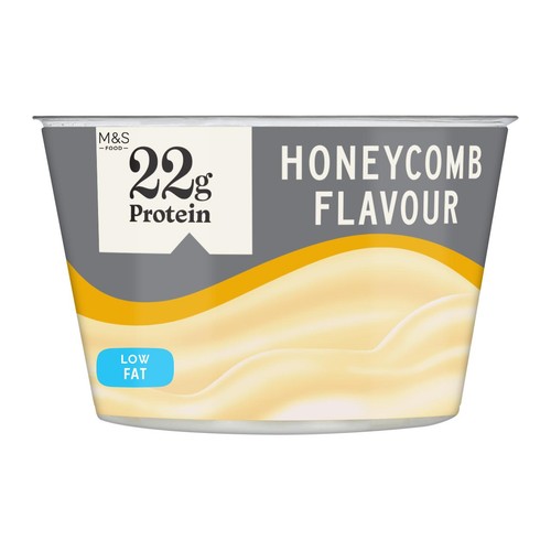 M&S honeycomb flavour high protein yogurt