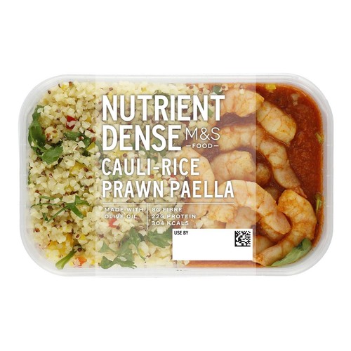 M&S Nutrient Dense Cauli-Rice Prawn Paella thumbnail 3