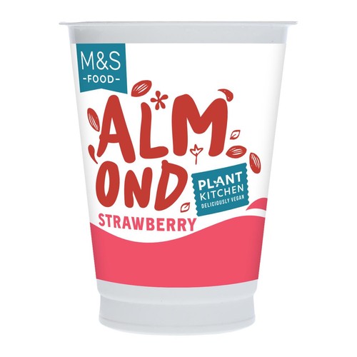M&S Plant Kitchen Almond Strawberry Yoghurt