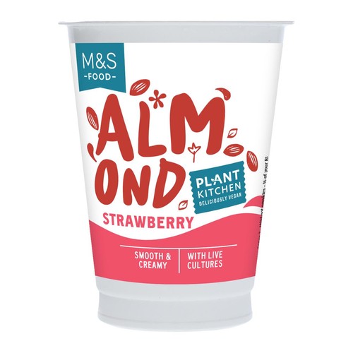 M&S Plant Kitchen Almond Strawberry Yoghurt thumbnail 2