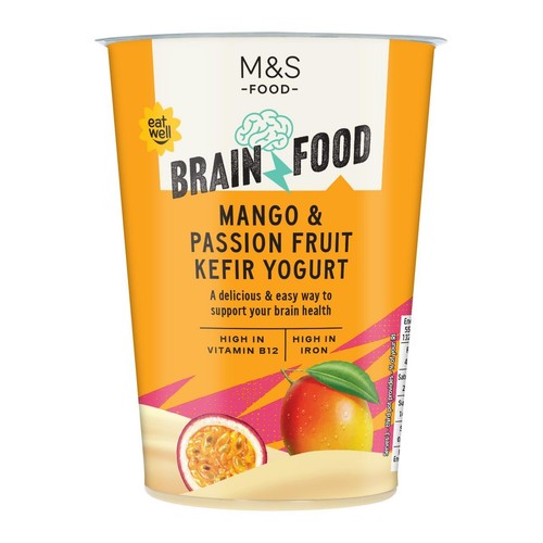 M&S Brain Food Mango & Passion Fruit Kefir Yogurt thumbnail 2