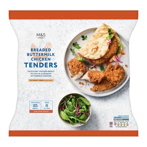 M&S Breaded Buttermilk Chicken Tenders Frozen 750g thumbnail 2