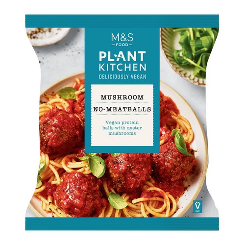 M&S Plant Kitchen Mushroom No-Meatballs Frozen