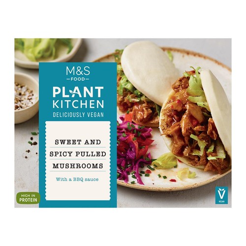 M&S Plant Kitchen Sweet & Spicy Pulled Mushrooms Frozen