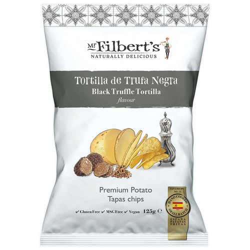 Mr Filbert's Black Truffle Premium Potato Tapas Crisps