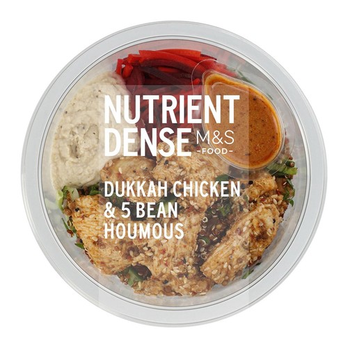 M&S Nutrient Dense Dukkah Chicken & 5 Bean Houmous