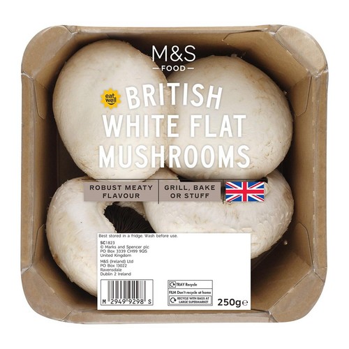 M&S Flat White Mushrooms thumbnail 2