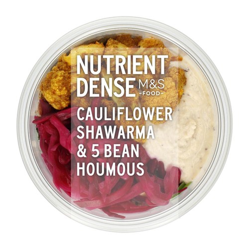 M&S Nutrient Dense Cauliflower Shawarma & 5 Bean Houmous