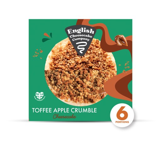 English Cheesecake Co Toffee Apple Crumble Cheesecake