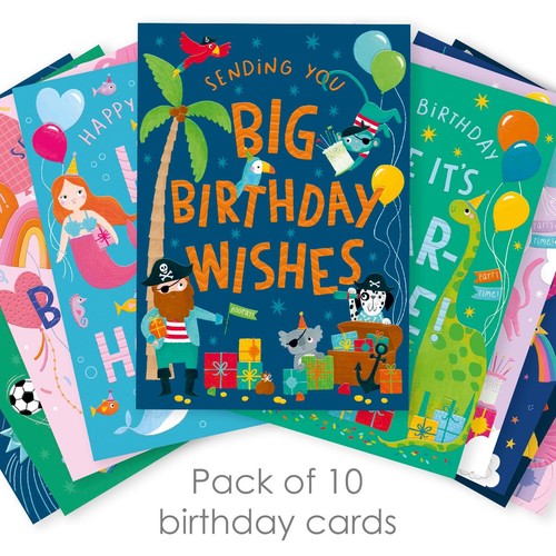 Children's Mixed Birthday Card Bundle