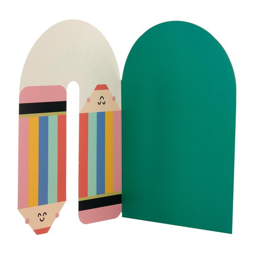 M&S Rainbow Pencil Thank You Teacher Card thumbnail 3