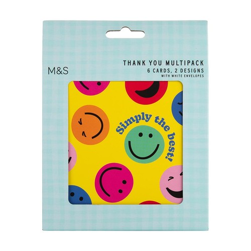 M&S Smile Thank You Teacher Card Pack