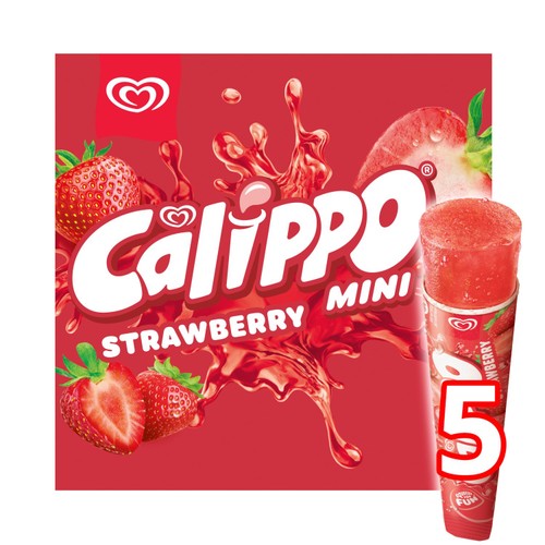 Calippo Mini Strawberry Ice Lollies