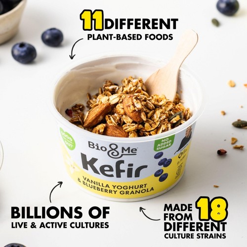 Bio&Me Vanilla Kefir with Blueberry Granola thumbnail 2