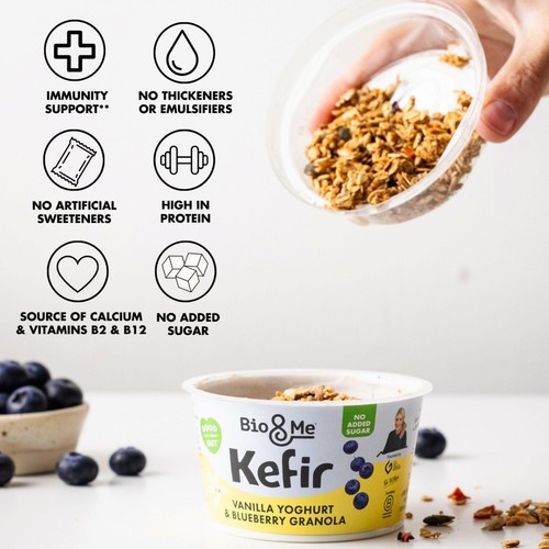 Bio&Me Vanilla Kefir with Blueberry Granola thumbnail 3