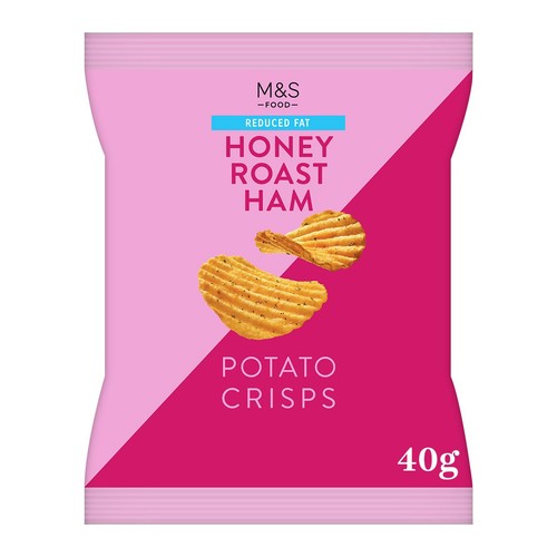 M&S Reduced Fat Honey Roast Ham Crisps