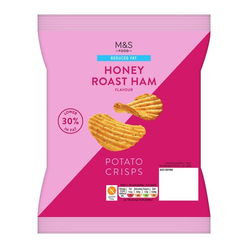 M&S Reduced Fat Honey Roast Ham Crisps thumbnail 2
