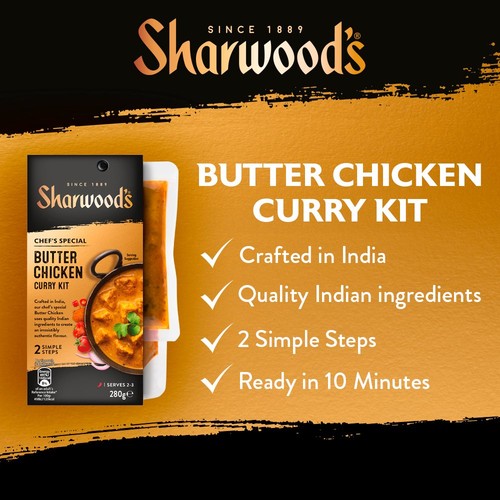 Sharwood's Butter Chicken Indian Curry Sauce Kit thumbnail 3