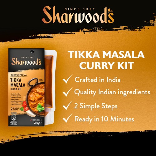Sharwood's Tikka Masala Indian Curry Sauce Kit thumbnail 3