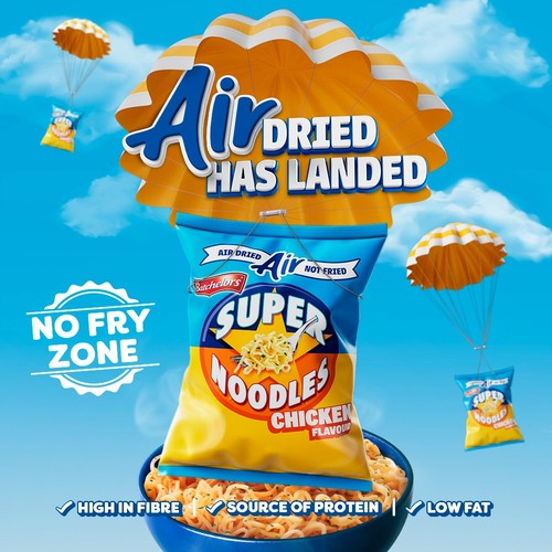 Batchelors Super Noodles Air Dried Low Fat Chicken Flavour Instant Noodles thumbnail 2