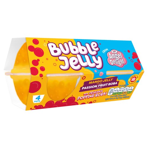 Angel Delight Mango Jelly & Passionfruit Boba Bubble Dessert Snack Pot thumbnail 2