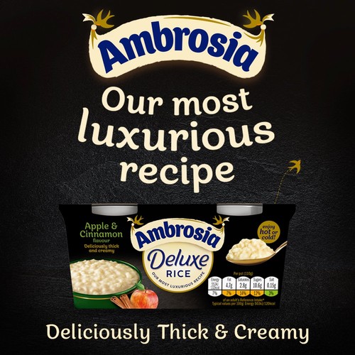 Ambrosia Deluxe Rice Pudding Apple and Cinnamon Pots thumbnail 3