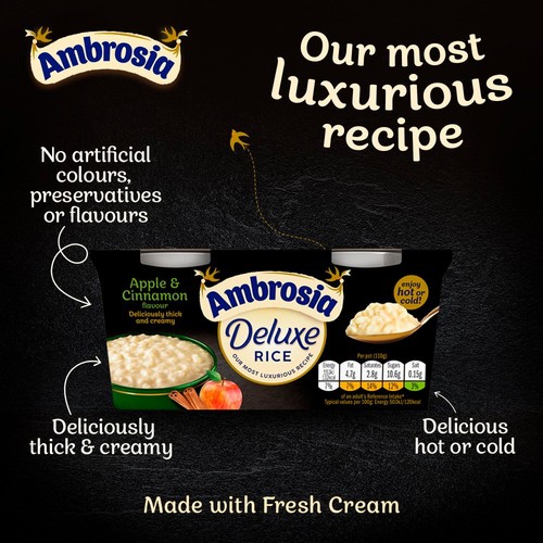 Ambrosia Deluxe Rice Pudding Apple and Cinnamon Pots thumbnail 4
