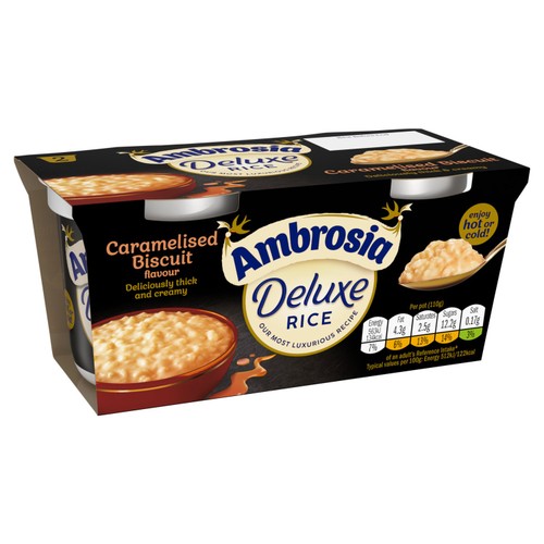 Ambrosia Deluxe Rice Pudding Caramelised Biscuit Pots thumbnail 2