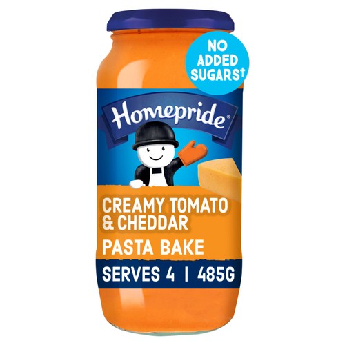 Homepride No Added Sugar Pasta Bake Sauce Tomato & Cheddar Cheese