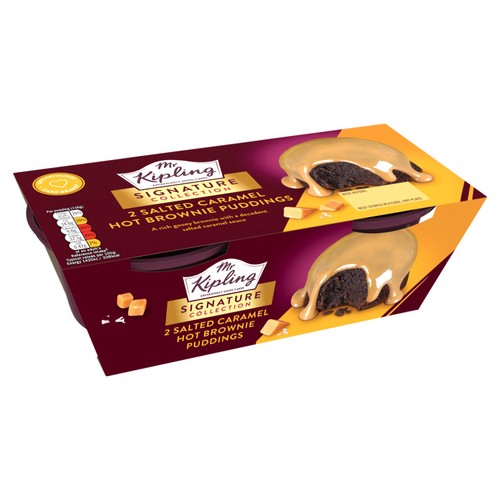 Mr Kipling Signature Salted Caramel Brownie Puddings thumbnail 2