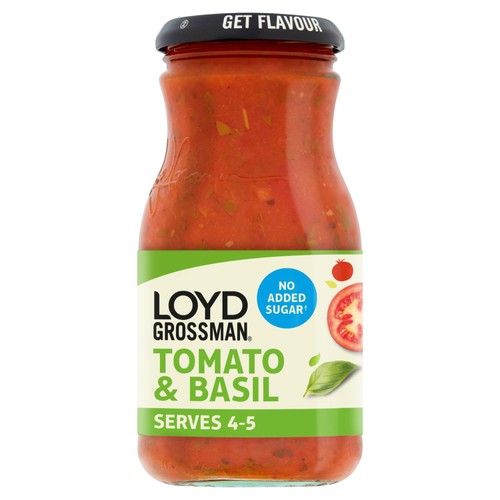 Loyd Grossman No Added Sugar Tomato & Basil Pasta Sauce