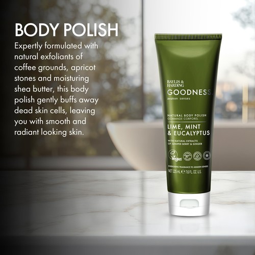 Baylis & Harding Goodness Awaken Lime, Mint & Eucalyptus Body Polish thumbnail 2