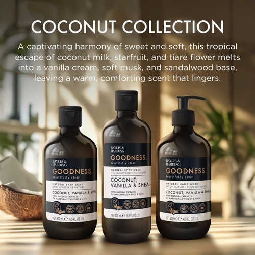 Baylis & Harding Goodness Coconut, Vanilla & Shea Hand Wash thumbnail 5