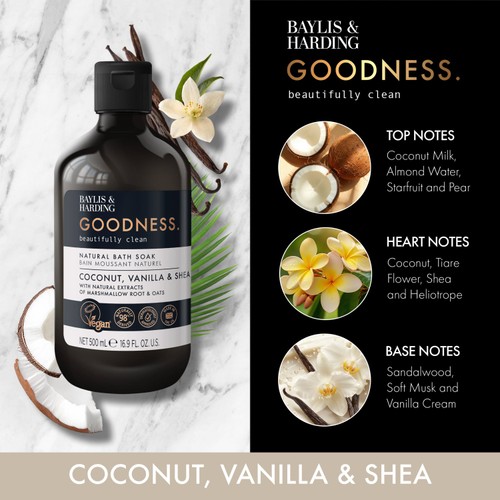 Baylis & Harding Goodness Coconut, Vanilla & Shea Bath Soak thumbnail 5
