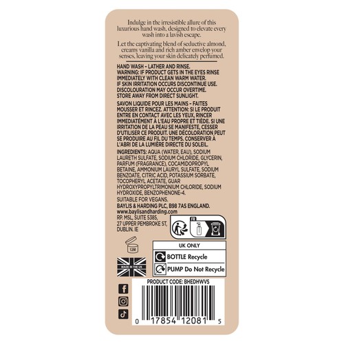 Baylis & Harding The EDIT Vanilla Seduction Hand Wash thumbnail 6