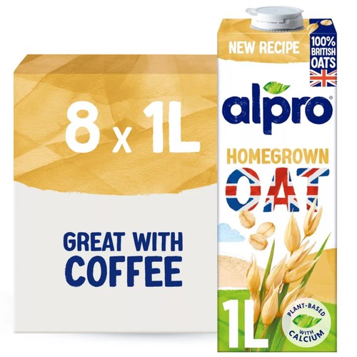 Alpro Oat Long Life Dairy Free Drink (Pack of 8)