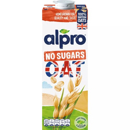 Alpro Oat No Sugar Long Life Dairy Free Drink (Pack of 8) thumbnail 2