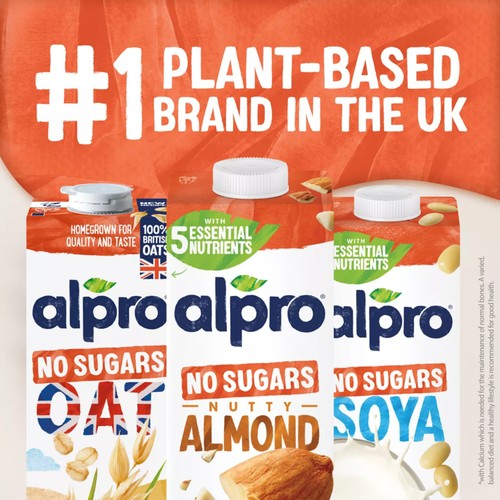 Alpro Almond No Sugar Long Life Dairy Free Drink (Pack of 8) thumbnail 5