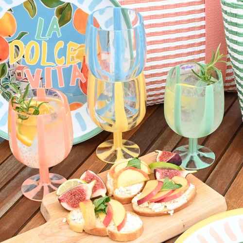 Summerhouse Portofino Stripe Wine Glasses thumbnail 4
