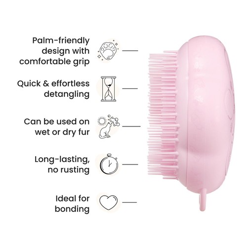 Pet Teezer Cat Brush Pink thumbnail 4