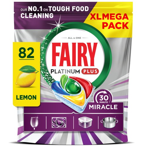 Fairy 30 Minute Miracle Dishwasher Tablets 82ct