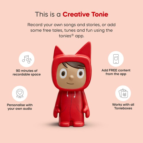 Tonies Red Toniebox 2 with Creative Tonie thumbnail 4