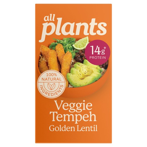 all plants Veggie Tempeh Golden Lentils