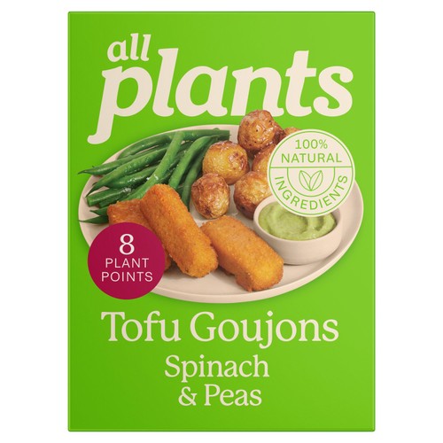 all plants Tofu Goujons Spinach & Pea