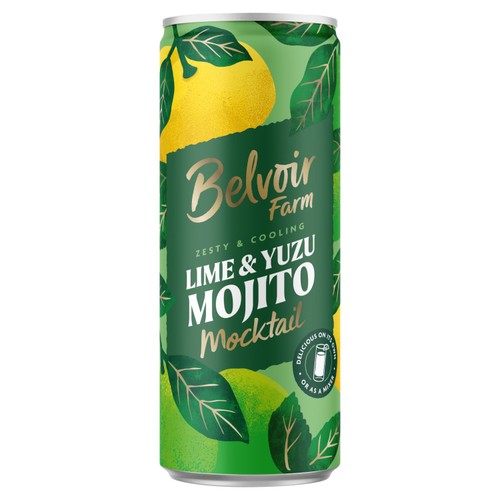 Belvoir Farm Lime and Yuzu Mojito Mocktail