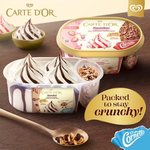 Carte D'or Sundae Chocolate Ice Cream Tub thumbnail 2