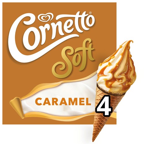 Cornetto Soft Caramel Ice Cream Cones