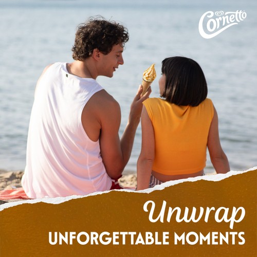 Cornetto Soft Caramel Ice Cream Cones thumbnail 3
