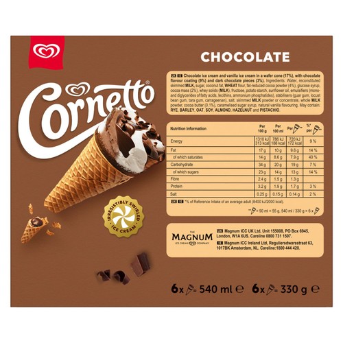 Cornetto Chocolate Ice Cream Cones thumbnail 3