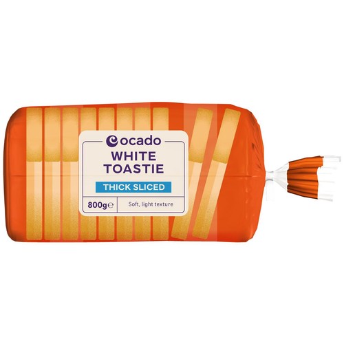 Ocado White Toastie Bread Thick Sliced thumbnail 2